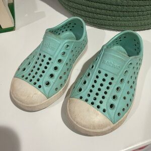 Native Mint Green Perforated Slip-Ons